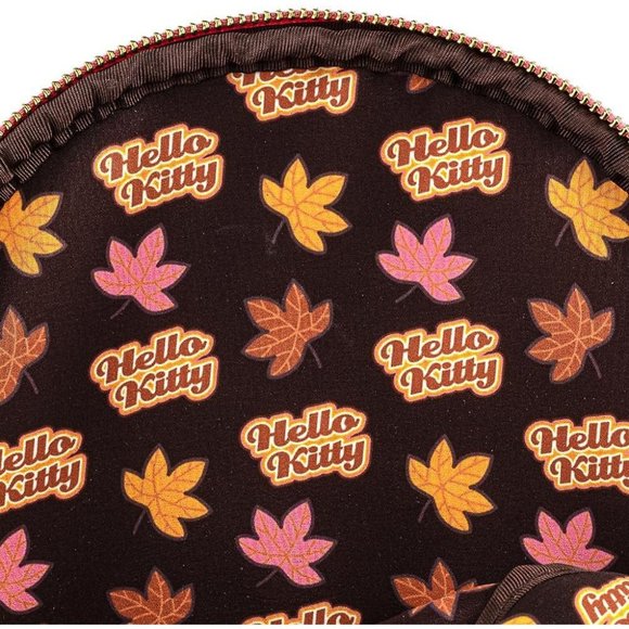 Womens Convertible Mini Hello Kitty Pumpkin Spice Backpack Purse